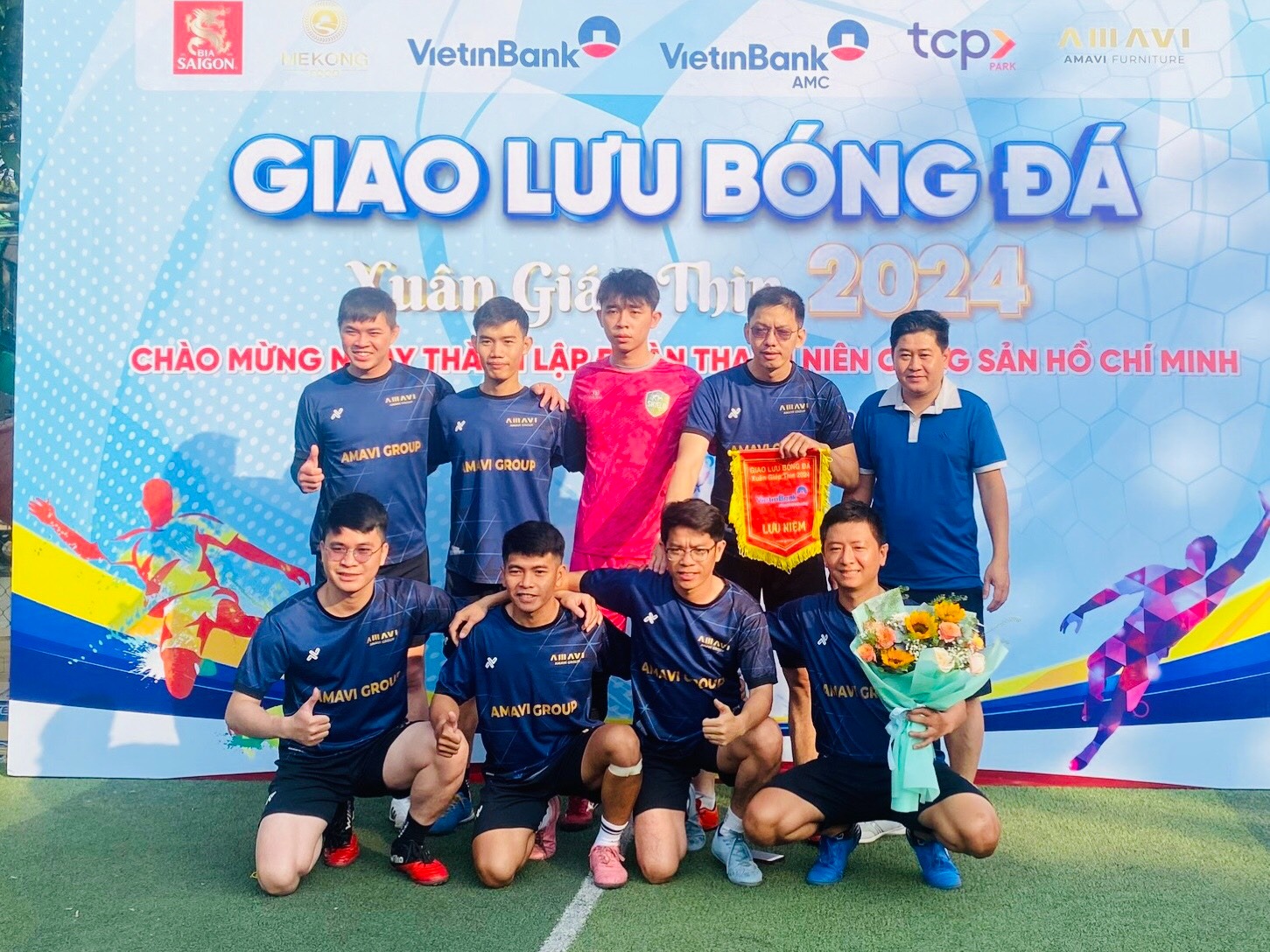 AMAVI GROUP GIAO LƯU BÓNG ĐÁ XUÂN GIÁP THÌN 2024 VỚI VIETINBANK VÀ CÁC ĐỐI TÁC THÂN THIẾT